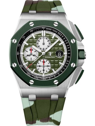 Audemars Piguet Royal Oak Offshore 44 Stainless Steel / Ceramic / Khaki / Rubber 26400SO.OO.A055CA.01