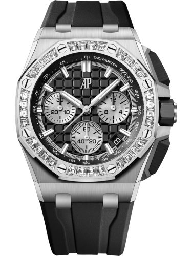 Audemars Piguet Royal Oak Offshore 43 White Gold - Baguette / Black 26424BC.ZZ.D002CA.01