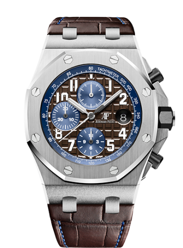 Audemars Piguet Royal Oak Offshore 42 Stainless Steel / Brown / Alligator 26470ST.OO.A099CR.01