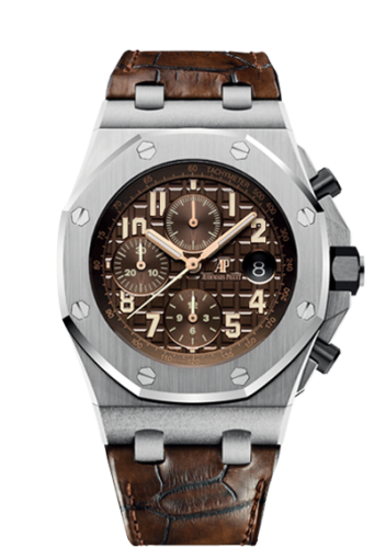 Audemars Piguet Royal Oak Offshore 26470 Stainless Steel / Brown / Alligator 26470ST.OO.A820CR.01