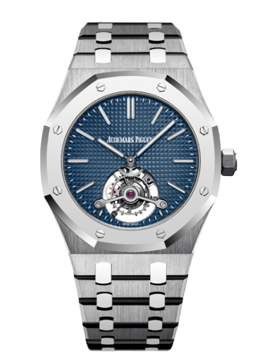 Audemars Piguet Royal Oak Ultra Thin Tourbillon Titanium / Platinum / Blue 26510IP.OO.1220IP.01
