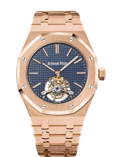 Audemars Piguet Royal Oak Ultra Thin Tourbillon Pink Gold / Blue 26510OR.OO.1220OR.01