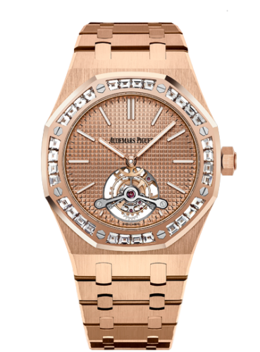 Audemars Piguet Royal Oak Ultra Thin Tourbillon Pink Gold / Baguette / Westime 26514OR.ZZ.1220OR.01