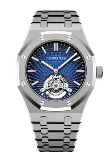 Audemars Piguet Royal Oak Ultra Thin Tourbillon Titanium / Smoked Blue Evolutive / Yoshida 26522TI.OO.1220TI.01