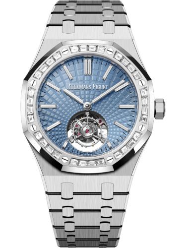Audemars Piguet Royal Oak Self-Winding Flying Tourbillon Platinum - Baguette / Ice Blue 26535PT.ZZ.1220PT.01