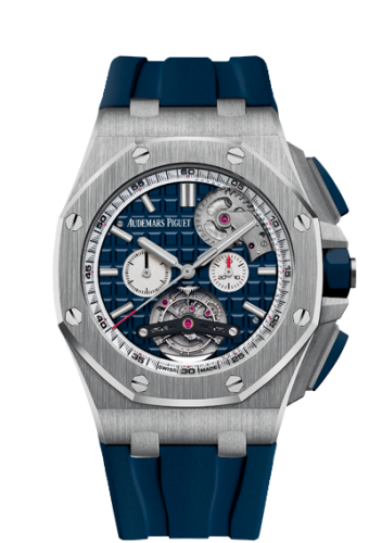 Audemars Piguet Royal Oak Offshore Tourbillon Chronograph Selfwinding Stainless Steel / Blue 26540ST.OO.A027CA.01
