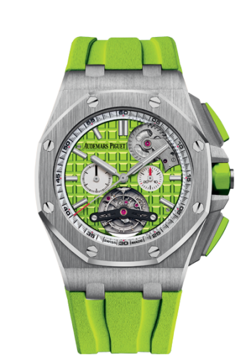 Audemars Piguet Royal Oak Offshore Tourbillon Chronograph Selfwinding Stainless Steel / Green 26540ST.OO.A038CA.01