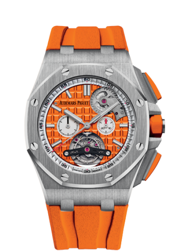 Audemars Piguet Royal Oak Offshore Tourbillon Chronograph Selfwinding Stainless Steel / Orange 26540ST.OO.A070CA.01