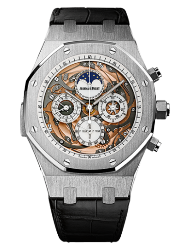 Audemars Piguet Royal Oak Grande Complication Openworked White Gold / Strap 26552BC.OO.D002CR.01
