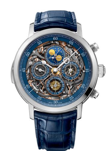 Audemars Piguet Jules Audemars Grande Complication Openworked Platinum / Blue 26554PT.OO.D028CR.01