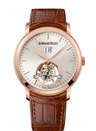 Audemars Piguet Jules Audemars Tourbillon Grande Date Pink Gold / Silver 26559OR.OO.D088CR.01