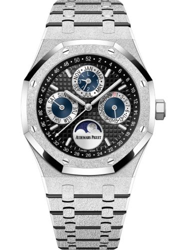 Audemars Piguet Royal Oak Perpetual Calendar 41 Frosted White Gold / Black 26574BC.GG.1224BC.01