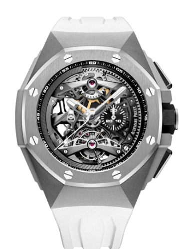 Audemars Piguet Royal Oak Concept Tourbillon Chronograph Openworked Selfwinding Titanium / White 26587TI.OO.D010CA.01