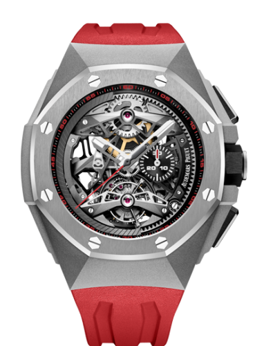 Audemars Piguet Royal Oak Concept Tourbillon Chronograph Openworked Selfwinding Titanium / Red 26587TI.OO.D067CA.01