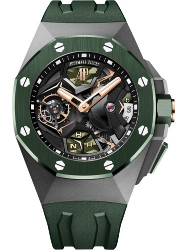 Audemars Piguet Royal Oak Concept GMT Tourbillon Titanium / Green 26589IO.OO.D056CA.01