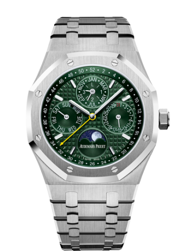Audemars Piguet Royal Oak Perpetual Calendar 41 Stainless Steel / Green / Unique Timepieces 26606ST.OO.1220ST.01