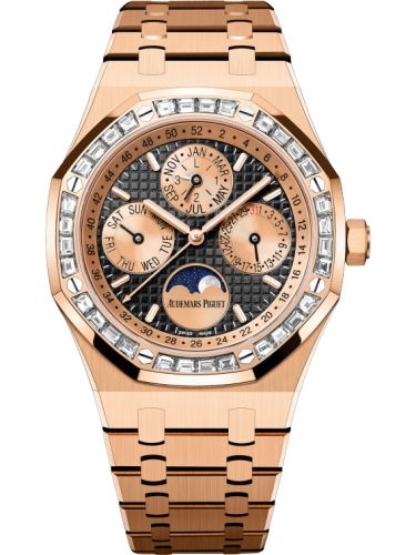 Audemars Piguet Royal Oak Perpetual Calendar 41 Pink Gold - Baguette / Black 26614OR.ZZ.1220OR.01