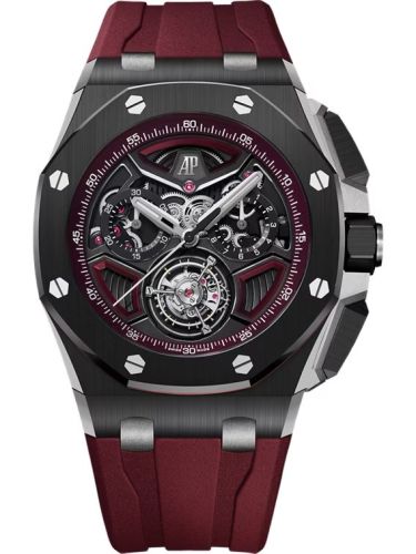 Audemars Piguet Royal Oak Offshore Flying Tourbillon Chronograph Ceramic - Titanium / Burgundy 26622CE.OO.D002CA.03