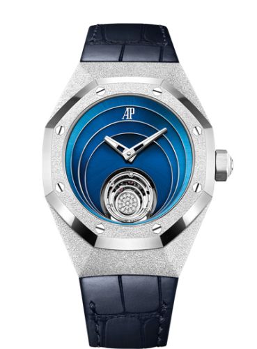 Audemars Piguet Royal Oak Concept Frosted Gold Flying Tourbillon White Gold / Blue 26630BC.GG.D326CR.01