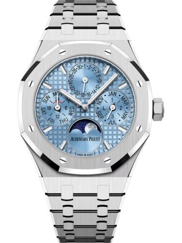 Audemars Piguet Royal Oak Perpetual Calendar 38 Stainless Steel / Light Blue 26684ST.OO.1356ST.01