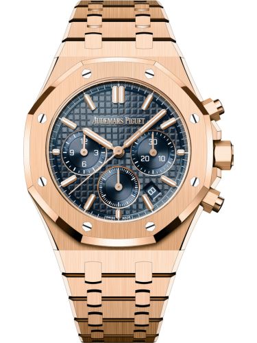 Audemars Piguet Royal Oak Chronograph 38 Pink Gold / Blue 26715OR.OO.1356OR.01