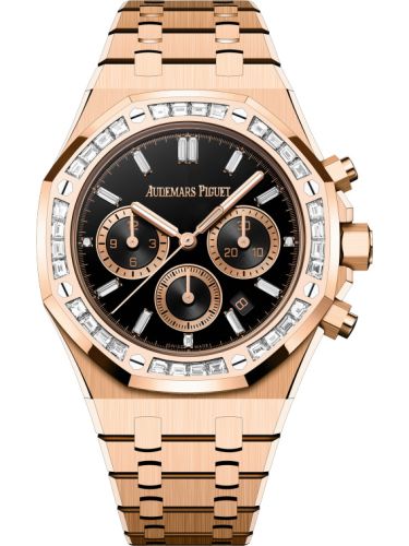 Audemars Piguet Royal Oak Chronograph 38 Red Gold - Diamond / Onyx 26715OR.ZZ.1356OR.02