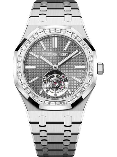 Audemars Piguet Royal Oak Self-Winding Flying Tourbillon White Gold - Baguette / Grey 26730BC.ZZ.1320BC.01