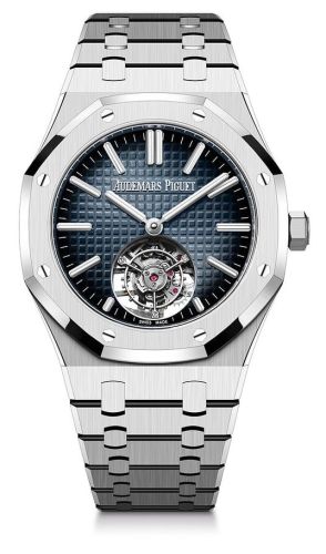 Audemars Piguet Royal Oak Self-Winding Flying Tourbillon Stainless Steel / Blue / 50th Anniversary 26730ST.OO.1320ST.01