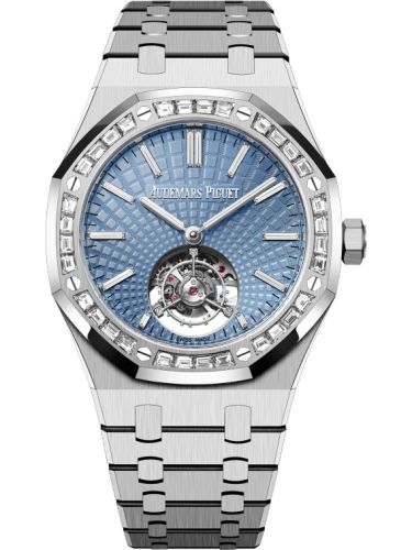 Audemars Piguet Royal Oak Self-Winding Flying Tourbillon Platinum / Baguette / Ice Blue 6535PT.ZZ.1220PT.01