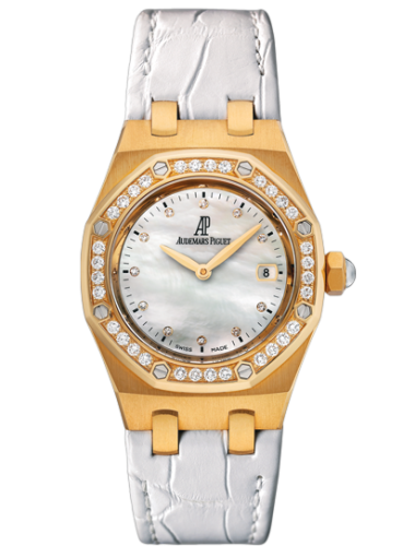 Audemars Piguet Royal Oak 67601 Quartz Yellow Gold / MOP / Strap 67601BA.ZZ.D012CR.03