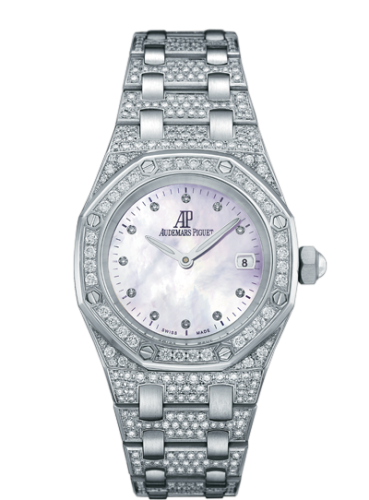 Audemars Piguet Royal Oak 67602 Quartz White Gold / Diamond / MOP / Bracelet 67602BC.ZZ.1212BC.01