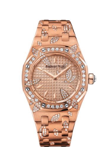 Audemars Piguet Royal Oak 67616 Pink Gold / Pink / Leaves 67616OR.ZZ.1234OR.01