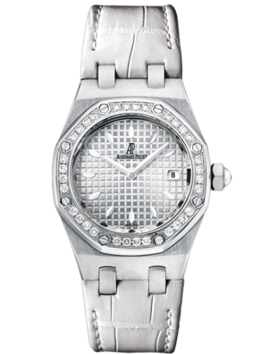 Audemars Piguet Royal Oak Quartz 67621 Stainless Steel / Diamond / Silver / Alligator 67621ST.ZZ.D012CR.02