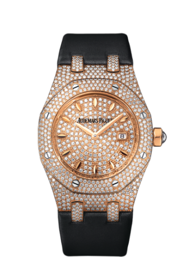 Audemars Piguet Royal Oak Quartz 67625 Pink Gold / Diamond / Diamond / Strap 67625OR.ZZ.D009SU.01