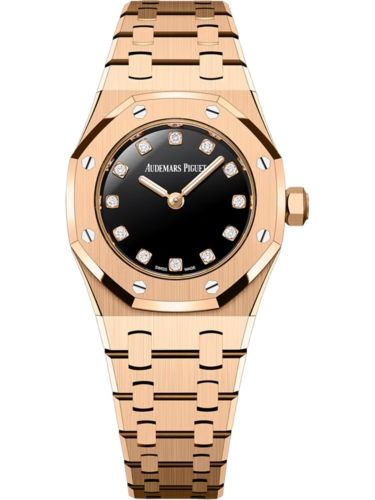 Audemars Piguet Royal Oak Mini Quartz Pink Gold / Onyx - Diamond 67630OR.OO.1312OR.01-B