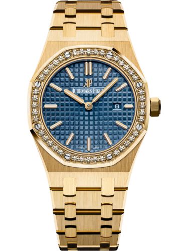 Audemars Piguet Royal Oak 67651 Quartz Yellow Gold / Blue 67651BA.ZZ.1261BA.02