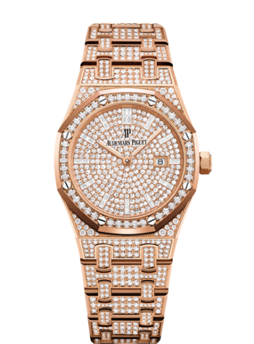 Audemars Piguet Royal Oak 33 Quartz Pink Gold / Diamond / Diamond / Bracelet 67652OR.ZZ.1265OR.01