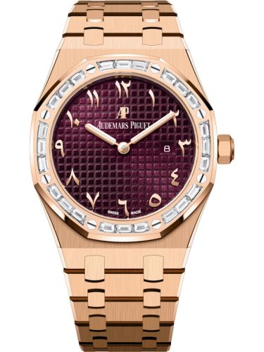 Audemars Piguet Royal Oak 67656 Quartz Pink Gold - Baguette / Purple - Eastern Arabic 67656OR.ZZ.1261OR.01