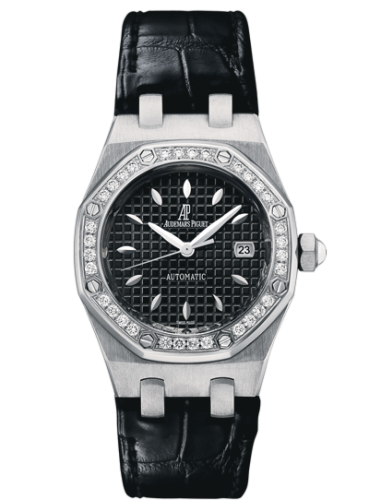 Audemars Piguet Royal Oak Selfwinding 77321 Stainless Steel / Diamond / Black / Alligator 77321ST.ZZ.D002CR.01