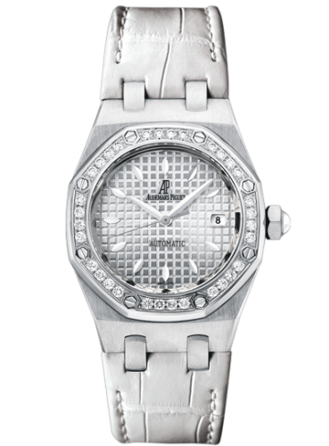 Audemars Piguet Royal Oak Selfwinding 77321 Stainless Steel / Diamond / Silver / Alligator 77321ST.ZZ.D012CR.01