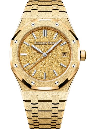 Audemars Piguet Royal Oak Selfwinding 34 Frosted Yellow Gold / Crystal Sand 77450BA.GG.1361BA.01