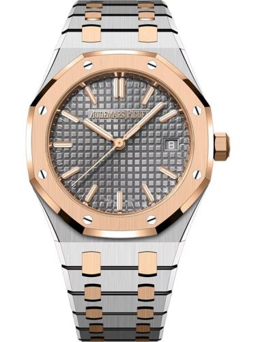 Audemars Piguet Royal Oak Selfwinding 34 Stainless Steel - Pink Gold / Grey / Bracelet 77450SR.OO.1361SR.03