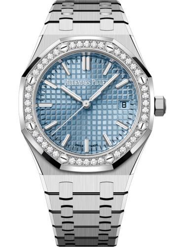 Audemars Piguet Royal Oak Selfwinding 34 Stainless Steel - Diamond / Ice Blue 77451ST.ZZ.1361ST.03