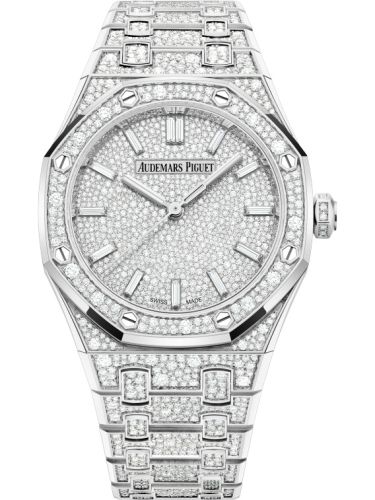Audemars Piguet Royal Oak Selfwinding 34 White Gold - Snow-Set 77452BC.ZZ.1365BC.01
