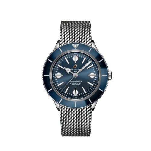 Breitling Superocean Heritage '57 Stainless Steel / Blue / Mesh A10370161C1A1