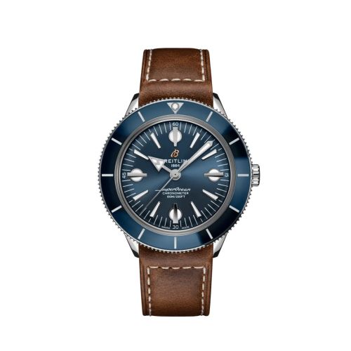 Breitling Superocean Heritage '57 Stainless Steel / Blue / Calf / Folding A10370161C1P2