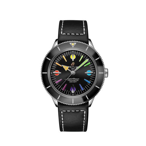Breitling Superocean Heritage '57 Stainless Steel / Rainbow Boutique Limited Edition / Calf / Folding A103701A1B1X2