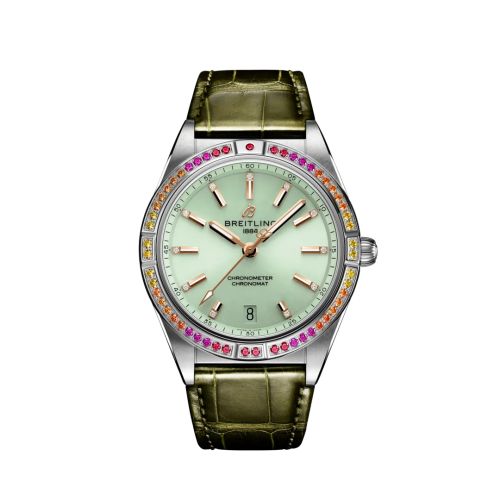 Breitling Chronomat Automatic 36 South Sea Stainless Steel / Mint Green A10380611L1P1
