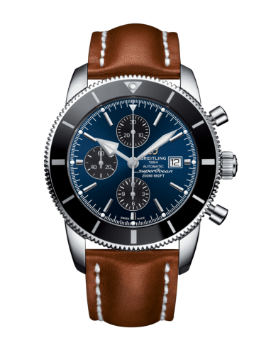 Breitling Superocean Heritage II 46 Chronograph Stainless Steel / Black / Blue / Calf / Folding A1331212/C968/440X/A20D.1