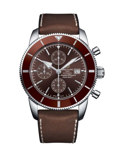 Breitling Superocean Heritage II 46 Chronograph Stainless Steel / Bronze / Bronze / Leather Rubber A1331233/Q616/295S/A20D.2
